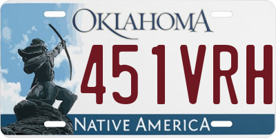OK license plate 451VRH