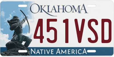 OK license plate 451VSD