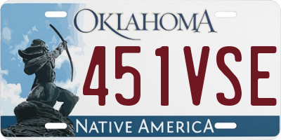 OK license plate 451VSE