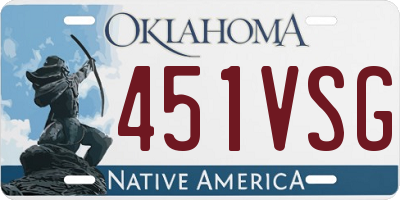OK license plate 451VSG