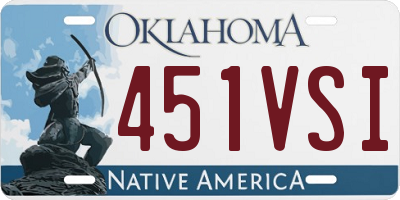 OK license plate 451VSI