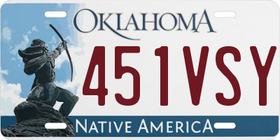OK license plate 451VSY