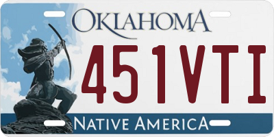 OK license plate 451VTI
