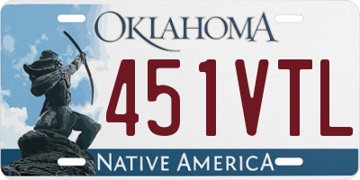 OK license plate 451VTL