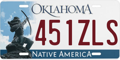 OK license plate 451ZLS