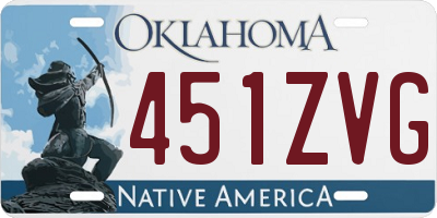 OK license plate 451ZVG