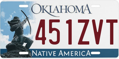 OK license plate 451ZVT