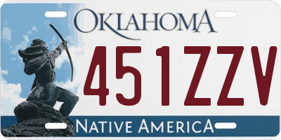 OK license plate 451ZZV