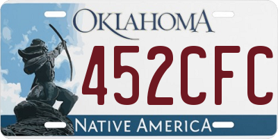OK license plate 452CFC