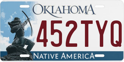 OK license plate 452TYQ