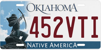 OK license plate 452VTI