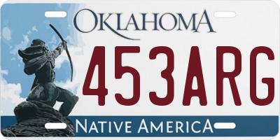 OK license plate 453ARG
