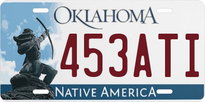 OK license plate 453ATI