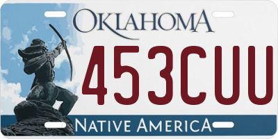 OK license plate 453CUU