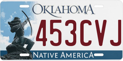 OK license plate 453CVJ