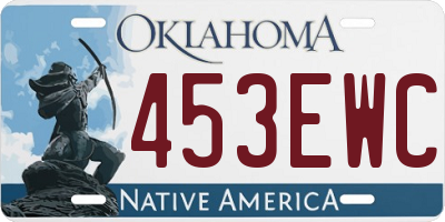 OK license plate 453EWC