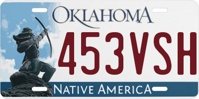 OK license plate 453VSH