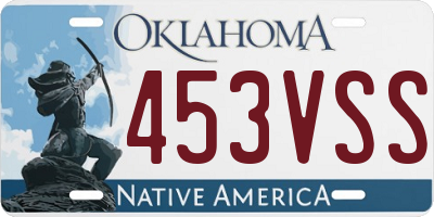 OK license plate 453VSS