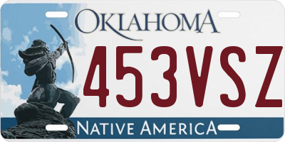 OK license plate 453VSZ