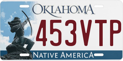 OK license plate 453VTP