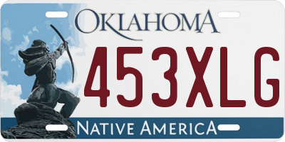 OK license plate 453XLG