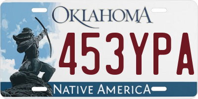 OK license plate 453YPA