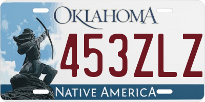 OK license plate 453ZLZ