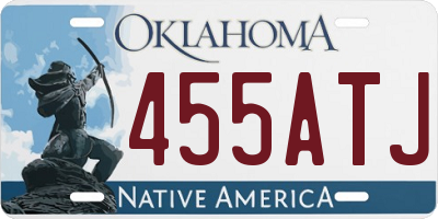 OK license plate 455ATJ