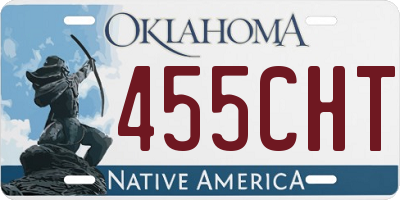 OK license plate 455CHT
