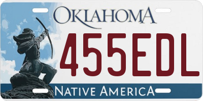 OK license plate 455EDL