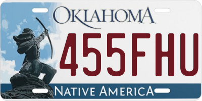 OK license plate 455FHU