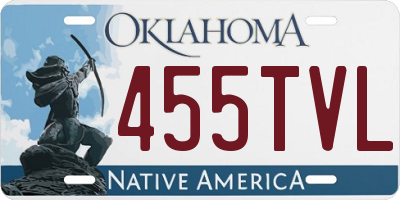 OK license plate 455TVL