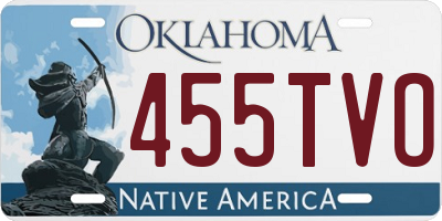 OK license plate 455TVO