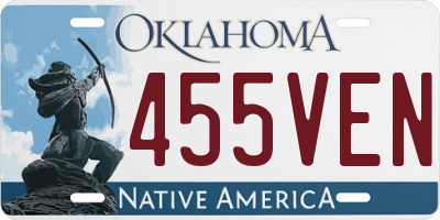 OK license plate 455VEN