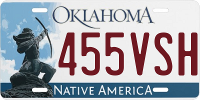 OK license plate 455VSH