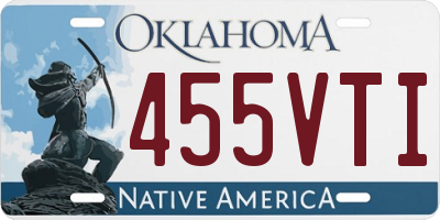 OK license plate 455VTI