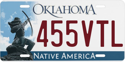 OK license plate 455VTL