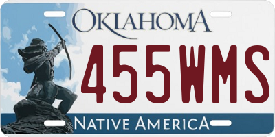 OK license plate 455WMS