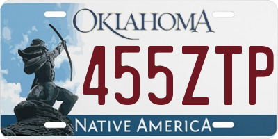 OK license plate 455ZTP