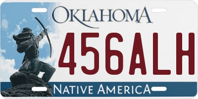 OK license plate 456ALH