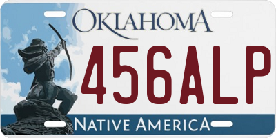 OK license plate 456ALP