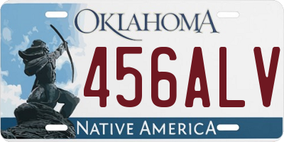 OK license plate 456ALV