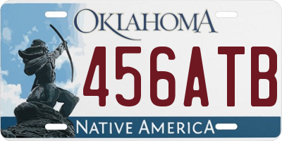 OK license plate 456ATB