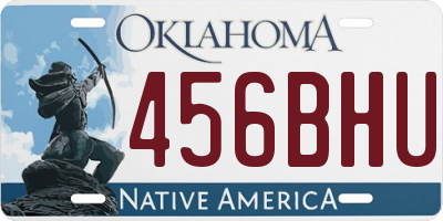 OK license plate 456BHU