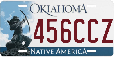 OK license plate 456CCZ