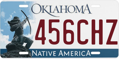 OK license plate 456CHZ