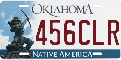 OK license plate 456CLR