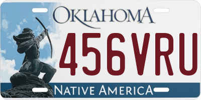 OK license plate 456VRU