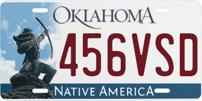 OK license plate 456VSD