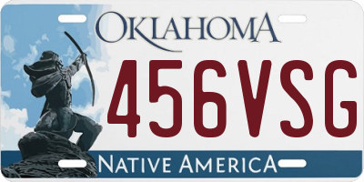 OK license plate 456VSG